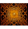 Lampe Bois Victoria lumière baroque décorative luminaire d'ambiance