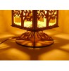 Lampe Bois sur Pied Arbre de Vie lumière d'ambiance et décorative