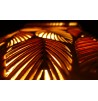 Lampe Bois Feuilles d'Automne lumière d'ambiance luminaire décoratif