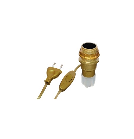 Adaptateur bouteille Or Douille E14