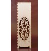 Boite bouteille en bois, caisse bouteille en bois motif floral