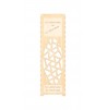 Boite bouteille en bois, caisse bouteille en bois motif floral