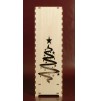 Boite bouteille en bois, caisse bouteille en bois motif floral
