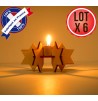 Lot support bougie etoile