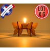 Lot support bougie papillon