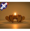 Support bougie Coeur