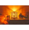 Lampe Bois Arabesque lumière d'ambiance baroque et décorative