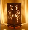 Lampe Bois La Rose lumière Saint valentin décorative luminaire d'ambiance