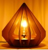 Luminaire Diamant en bois