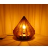 Lampe bois Diamant