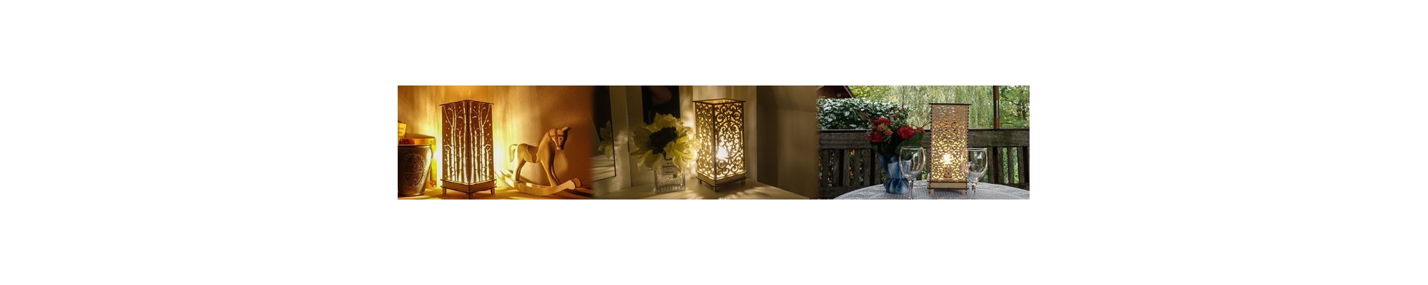 Lampes Bois à poser de petites tailles