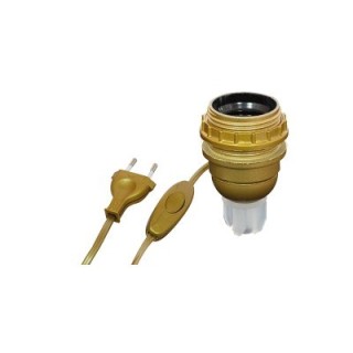 Adaptateur bouteille Or Douille E27