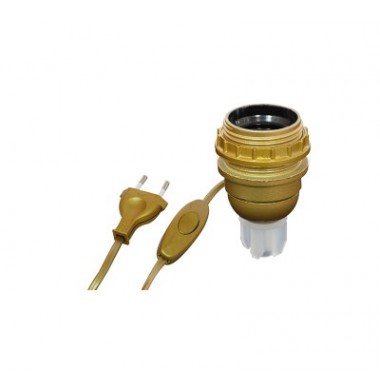 Adaptateur bouteille Or Douille E27