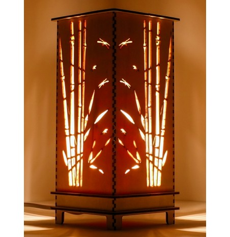 Lampe Bois Bambou Lampe Bois Bambou