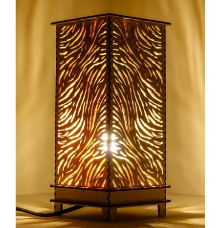 Lampe Bois "Flame" lumière d'ambiance luminaire décoratif Lampe Bois "Flame" lumière d'ambiance luminaire décoratif