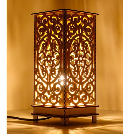 Lampe Bois Sultane lumière baroque décorative luminaire d'ambiance Lampe Bois Sultane lumière baroque décorative luminaire d'ambiance