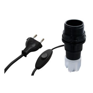 Adaptateur bouteille Noir Douille E14