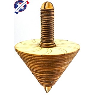 Toupie cone bois