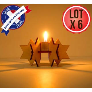 Lot support bougie etoile