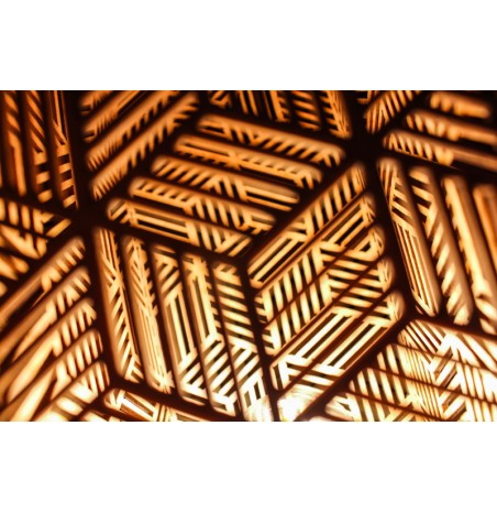 Lampe Bois Calixe lumière d'ambiance luminaire décoratif Lampe Bois Calixe lumière d'ambiance luminaire décoratif