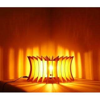 Luminaire bois design l'Oeil d'Horus