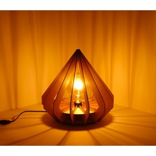Lampe bois Diamant