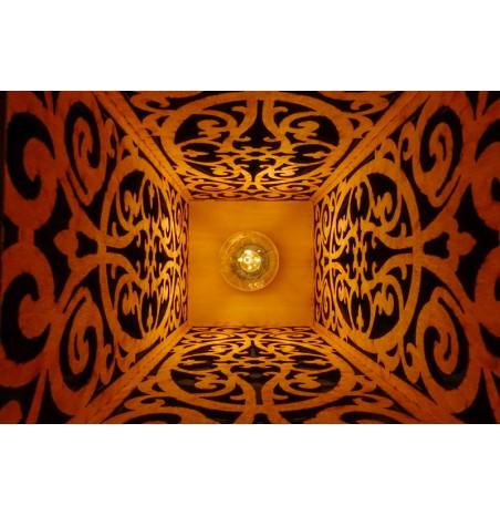 Lampe Bois Sultane lumière baroque décorative luminaire d'ambiance Lampe Bois Sultane lumière baroque décorative luminaire d'ambiance